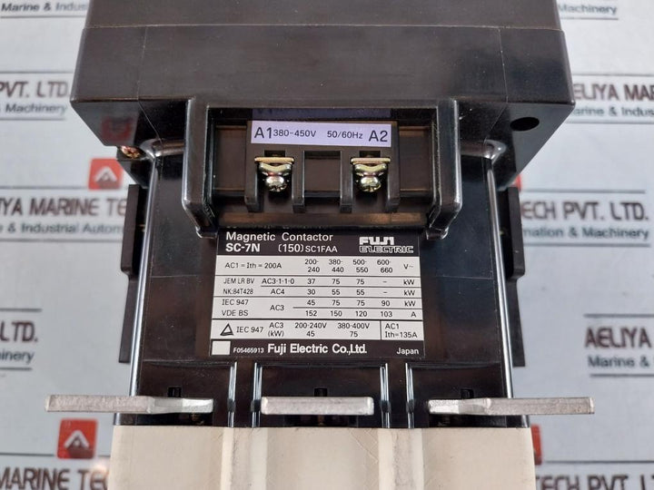 Fuji Electric Sc-7N [150] Sc1Faa Magnetic Contactor 135A 380~450V 50/60Hz