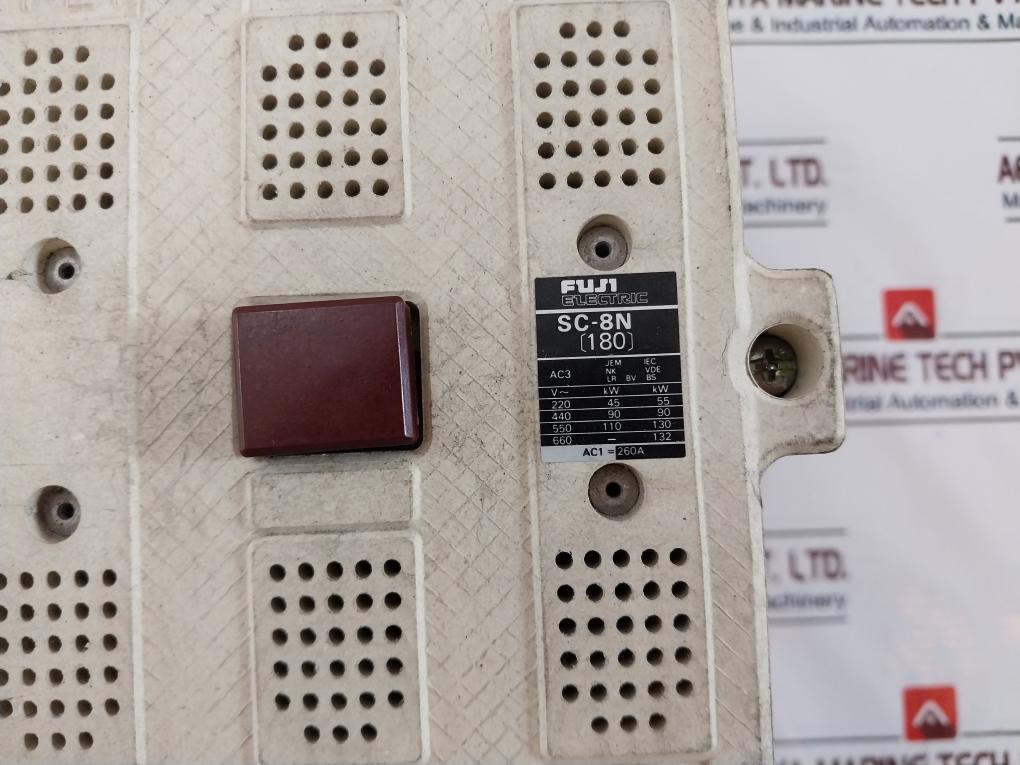 Fuji Electric Sc-8N [180] Magnetic Contactor 260A 100-127V 50/60Hz