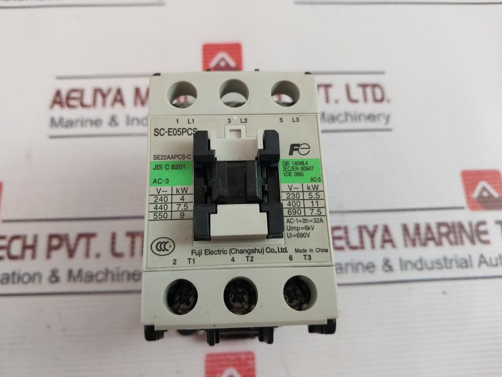 Fuji Electric Sc-e05Pcs Contactor 32A 200-240V 50Hz