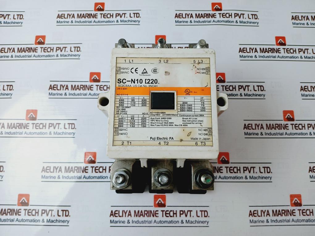 Fuji Electric Sc-n10 [220] Magnetic Contactor 100-127V 50/60Hz