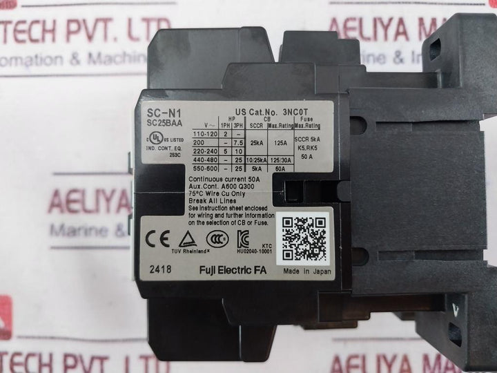 Fuji Electric Sc-n1 [26] Magnetic Contactor 50a 380-400v 50hz