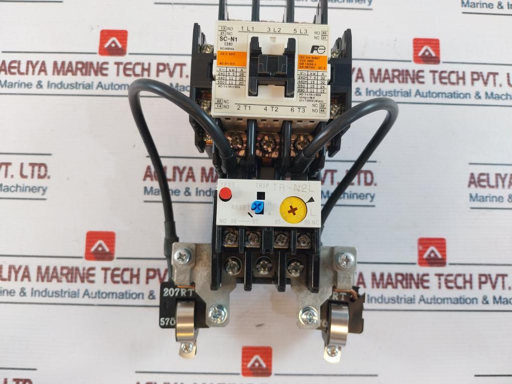 Fuji Electric Sc-n1 [26] Sc25Baa Contactor W/ Tr-n2L Overload Relay 207Rt Coil