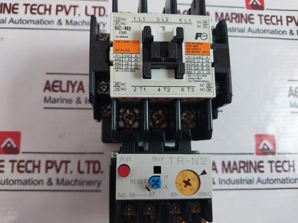 Fuji Electric Sc-n2 [35] Contactor 60A 100-110V 50 Hz