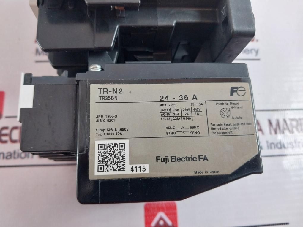 Fuji Electric Sc-n2 [35] Contactor 60A 100-110V 50 Hz