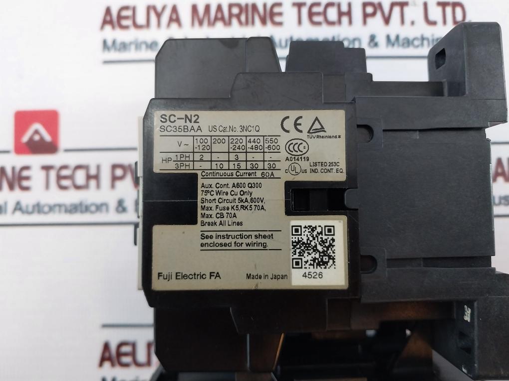 Fuji Electric SC-N2 [35] Contactor with TR-N2 Thermal Overload Relay