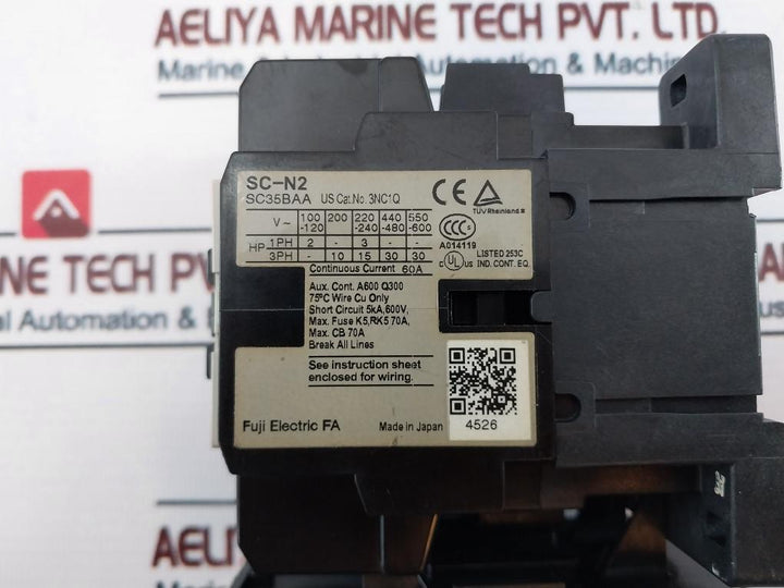 Fuji Electric SC-N2 [35] Contactor with TR-N2 Thermal Overload Relay