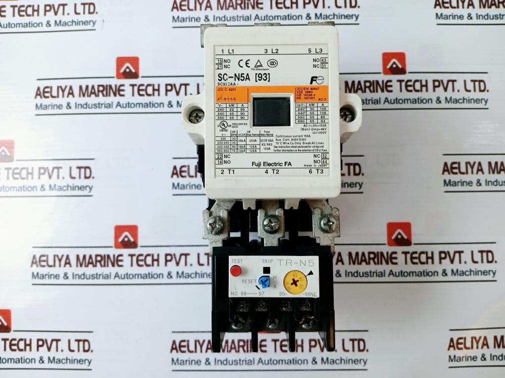 Fuji Electric Sc-n5A [93] Contactor With Thermal Overload Relay