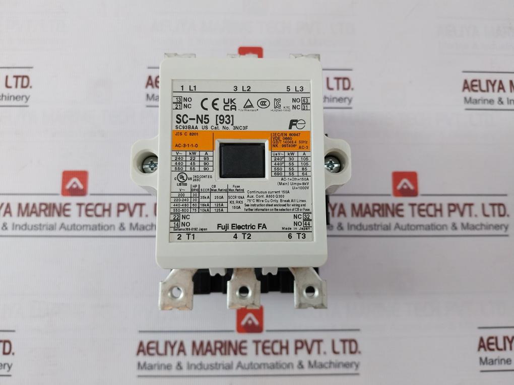 Fuji Electric Sc-n5 [93] Magnetic Contactor Dc 200-240V Ac 200-250V 50/60Hz