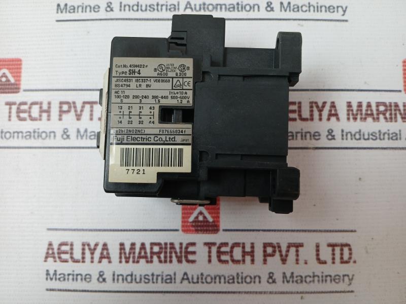 Fuji Electric Sh-4 Auxiliary Contactor A600 Q300 Iec 337-1 10A Vde 0660
