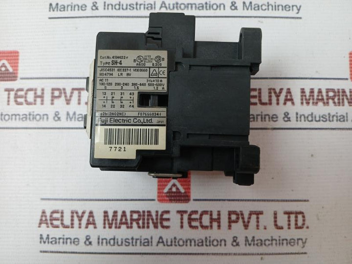 Fuji Electric Sh-4 Auxiliary Contactor A600 Q300 Iec 337-1 10A Vde 0660