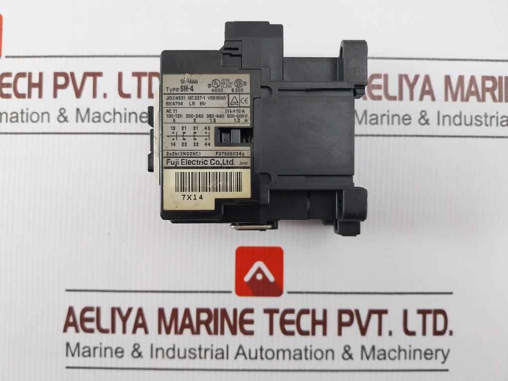 Fuji Electric Sh-4 Auxiliary Relay A600 Q300 380-400V 50Hz 10A