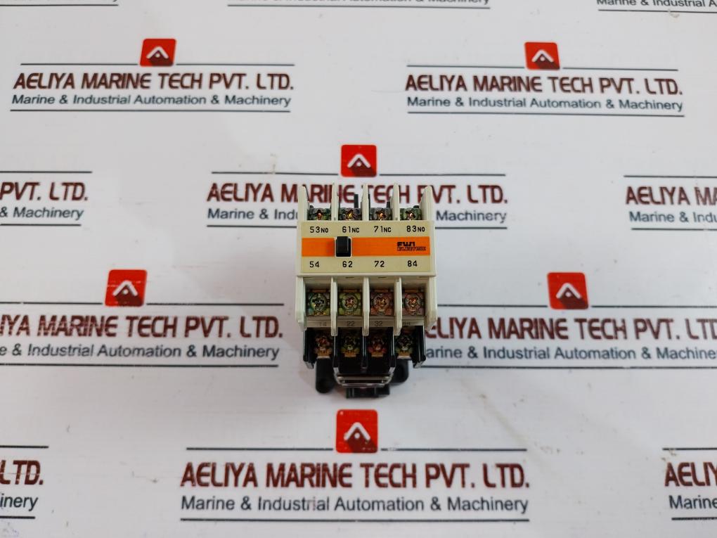 Fuji Electric Sh-4 Auxiliary Relay With Contact Block Sz-a22