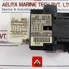 Fuji Electric Sh-4 Auxiliary Relay With Contact Block Sz-a22