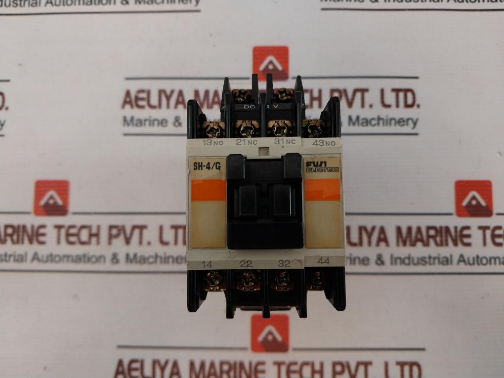 Fuji Electric Sh-4/G Contactor Auxiliary Relay 4Gh422
