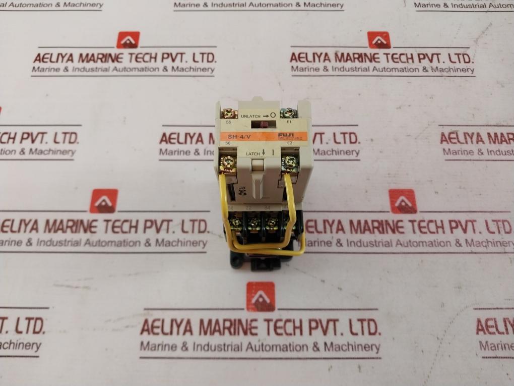 Fuji Electric Sh-4/V Contact Auxiliary Relay A600 Q300 Ac Dc 100-110V Iec 337-1