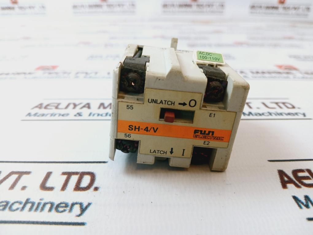 Fuji Electric Sh-4/V Contactor Auxiliary Relay 100-110V