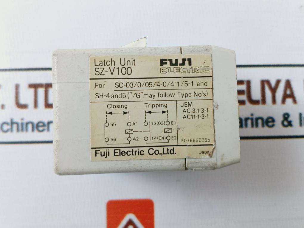 Fuji Electric Sh-4/V Contactor Auxiliary Relay 100-110V