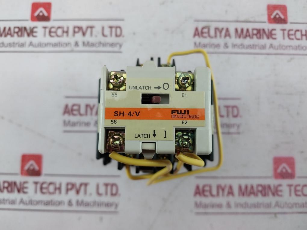 Fuji Electric Sh-4/V Contactor Auxiliary Relay 100-110V Coil 4No3Nc