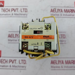 Fuji Electric Sh-4/V Contactor Auxiliary Relay 100-110V Coil 4No3Nc