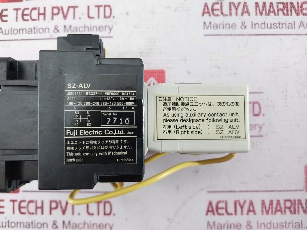 Fuji Electric Sh-4/V Contactor Auxiliary Relay 100-110V Coil 4No3Nc