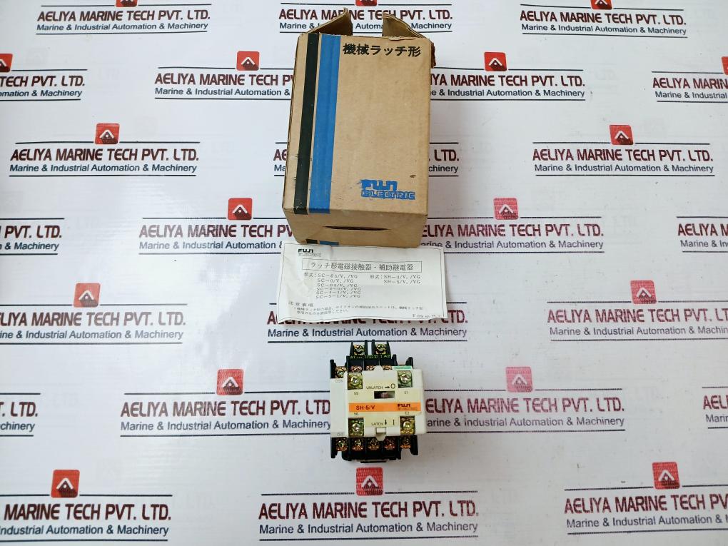 Fuji Electric Sh-5/V Latch Type Magnetic Contactor With Auxiliary Relay Sz-v100