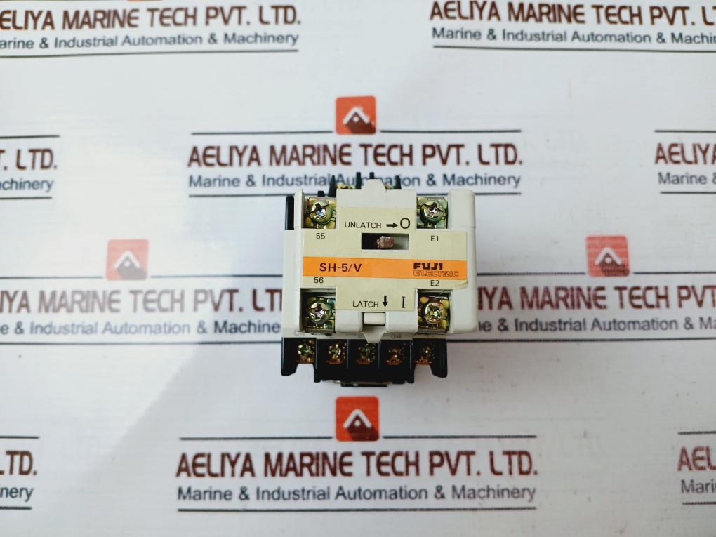 Fuji Electric Sh-5/v Latch Type Magnetic Contactor With Auxiliary Relay Sz-v100