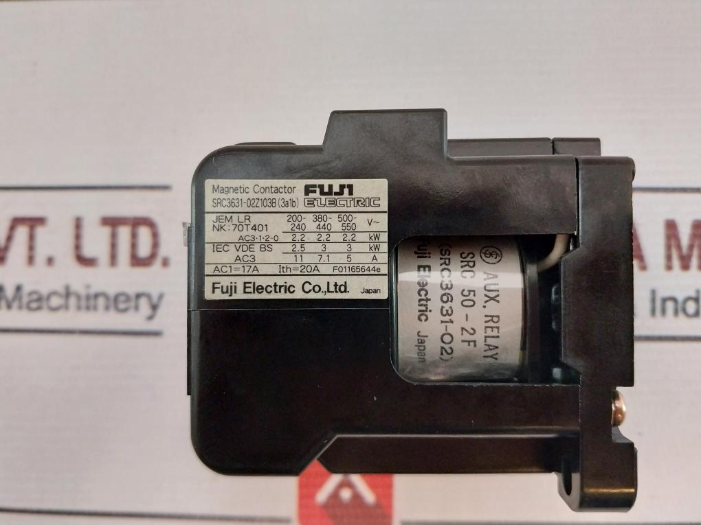 Fuji Electric Src3631-02Z103B Magnetic Contactor 17A 24V 50/60Hz