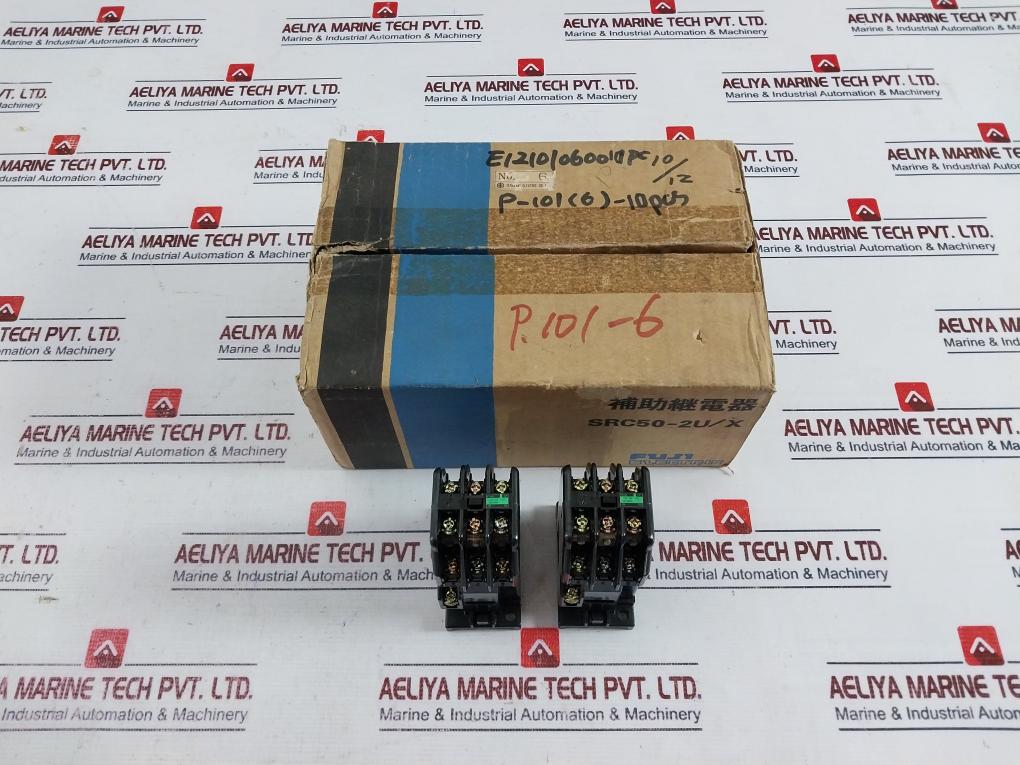 Fuji Electric Src50-2U/X (4A2B) Auxiliary Relay 100/100-110V