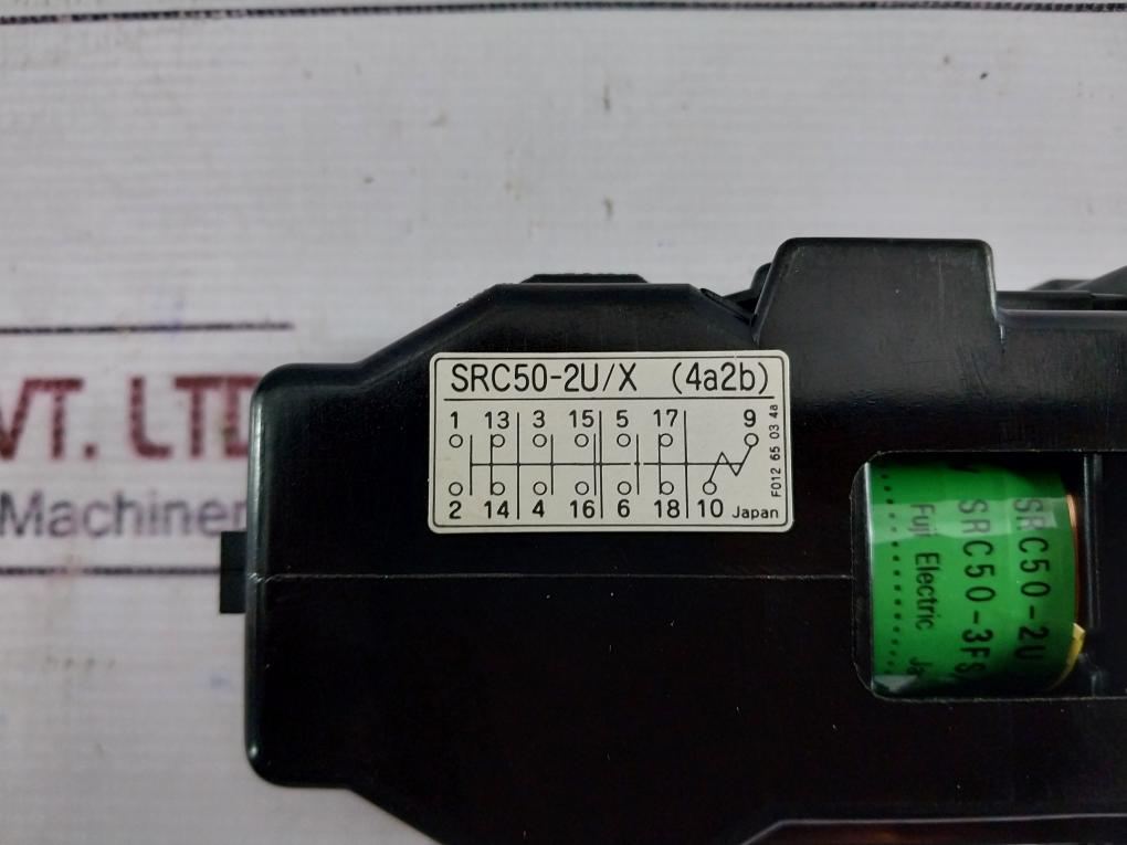 Fuji Electric Src50-2U/X (4A2B) Auxiliary Relay 100/100-110V