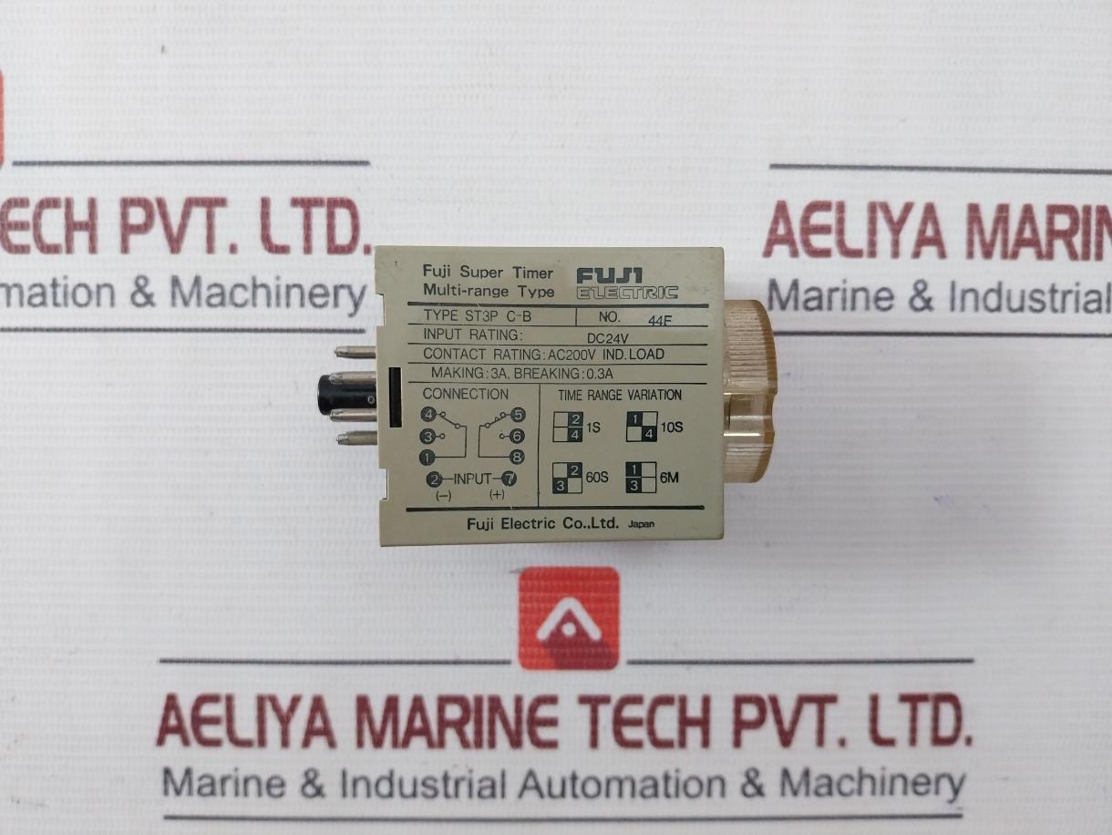 Fuji Electric St3P C-b Multi-range Super Timer Dc24V 0.3A 0-6Min