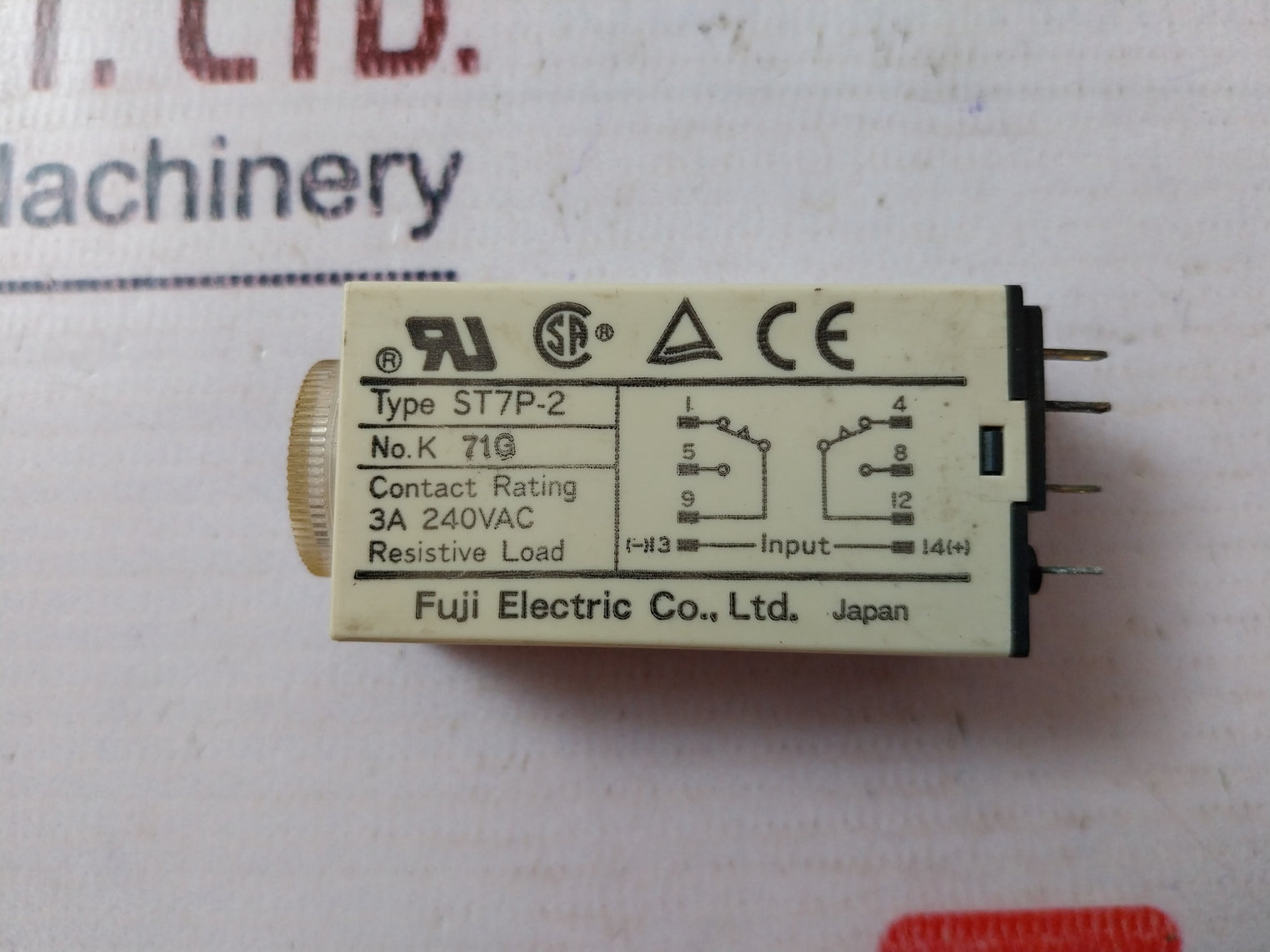 Fuji Electric St7P-2 Super Timer 100-120 Vac