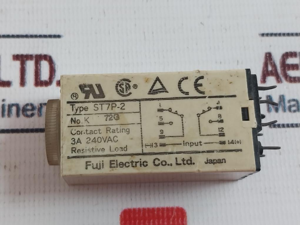 Fuji Electric St7P-2 Timer Relay 0-5 Sec