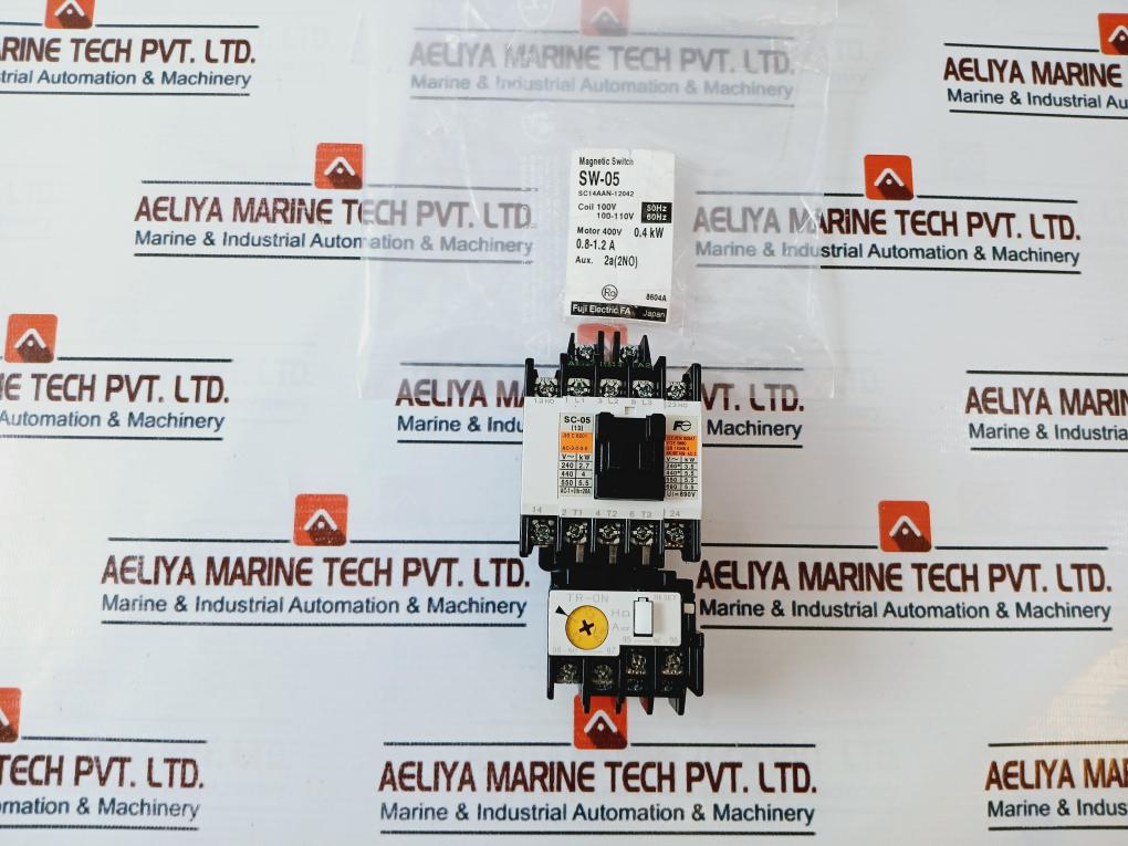 Fuji Electric Sw-05 [13] Magnetic Switch With Tr-0N/Tr-on Thermal Overload Relay