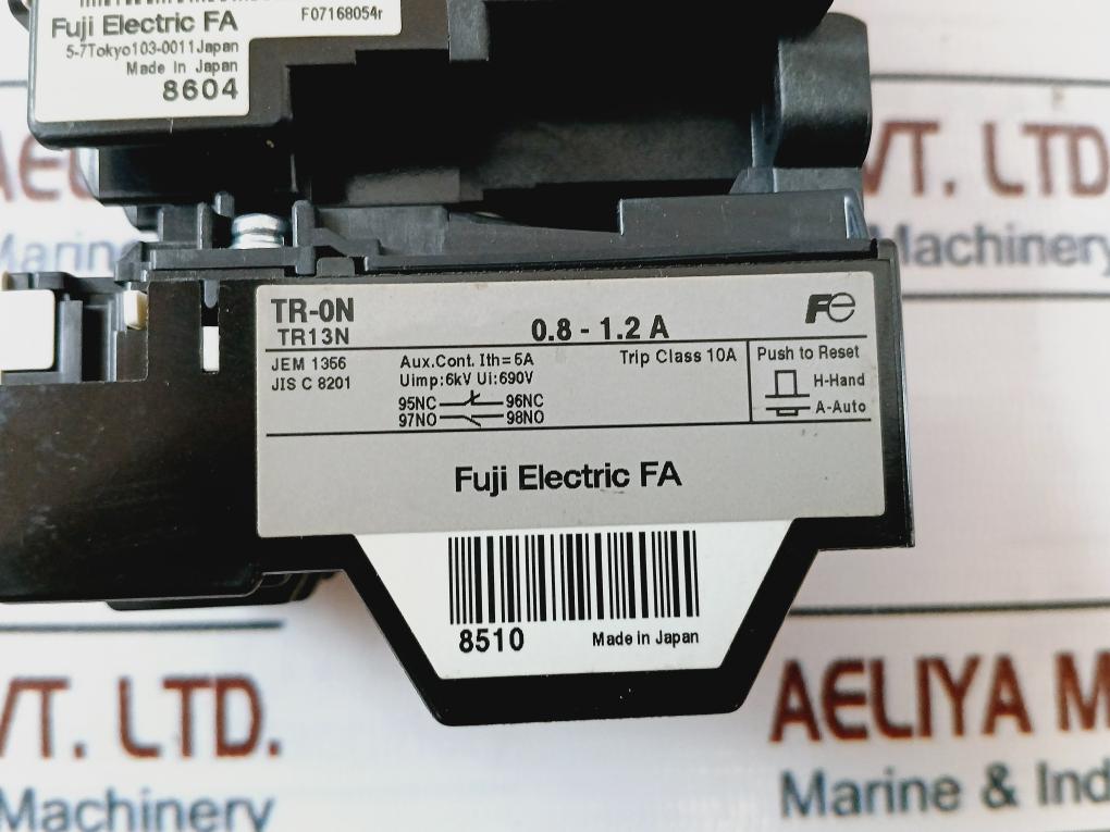 Fuji Electric Sw-05 [13] Magnetic Switch With Tr-0N/Tr-on Thermal Overload Relay