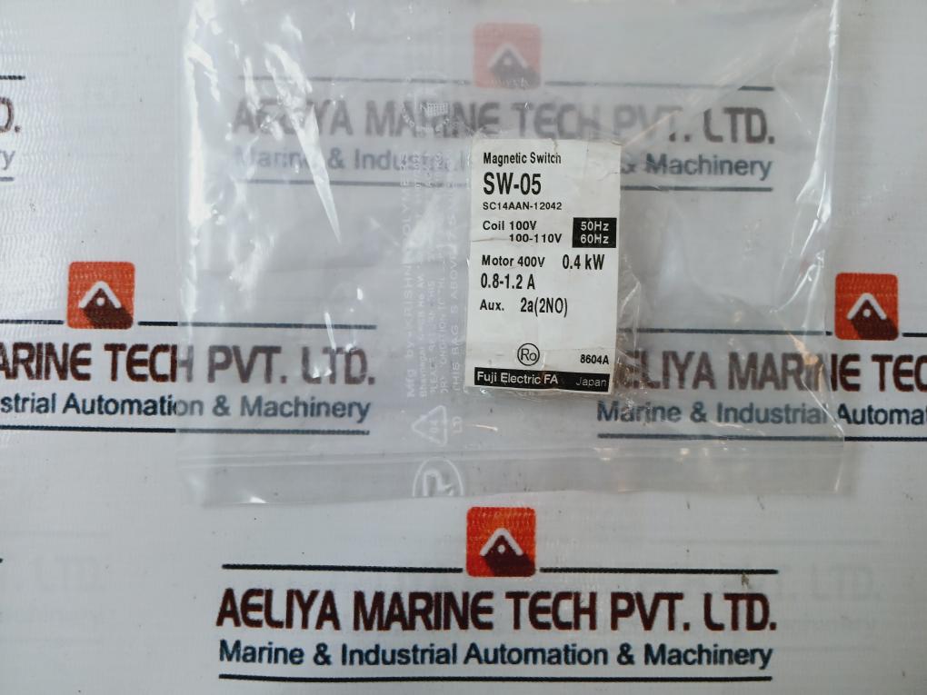 Fuji Electric Sw-05 [13] Magnetic Switch With Tr-0N/Tr-on Thermal Overload Relay