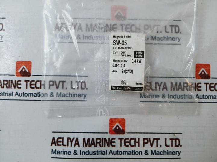 Fuji Electric Sw-05 [13] Magnetic Switch With Tr-0N/Tr-on Thermal Overload Relay