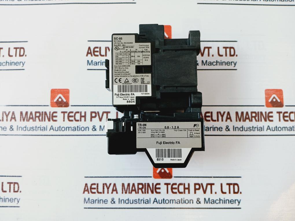 Fuji Electric Sw-05 [13] Magnetic Switch With Tr-0N/Tr-on Thermal Overload Relay