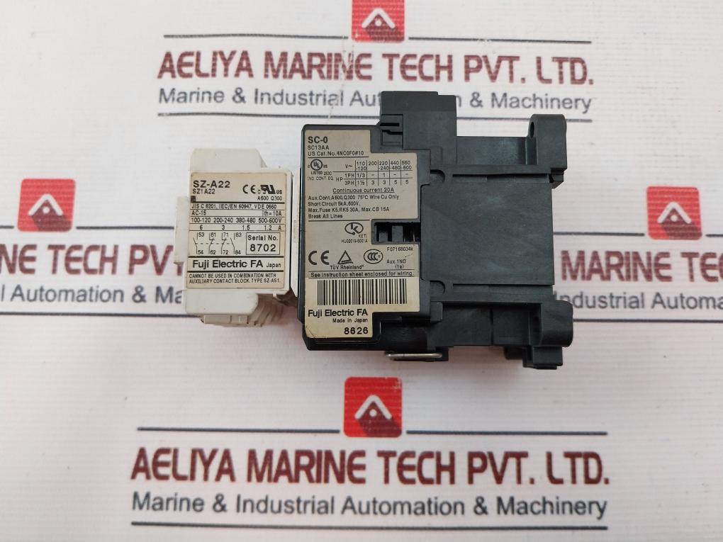Fuji Electric Sz-a22 Ac Contactor Hu02019-5001A