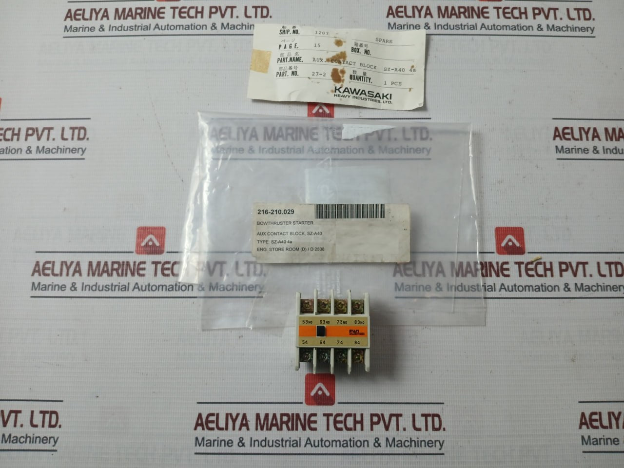 Fuji Electric Sz-a40 Auxiliary Contact Block 27-2, 4A 10A, Jis C 4531