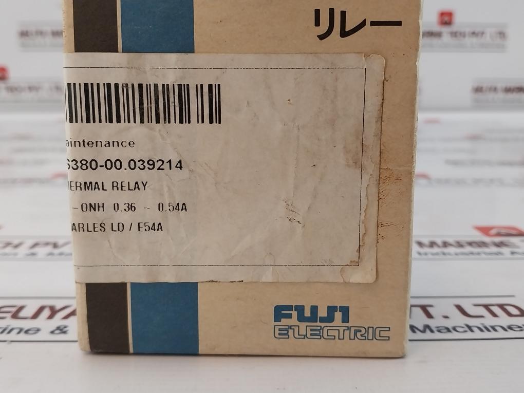 Fuji Electric Tk-0N Thermal Overload Relay 0.36-0.54A