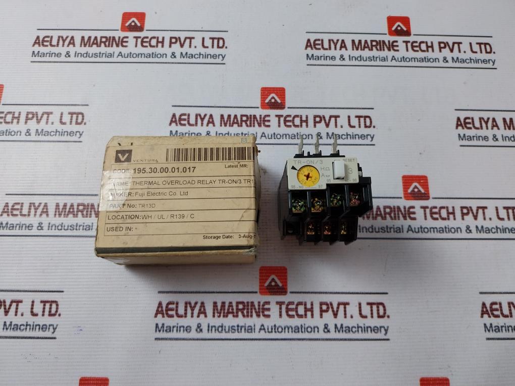 Fuji Electric Tr-0N/3 Thermal Overload Relay Tr13D