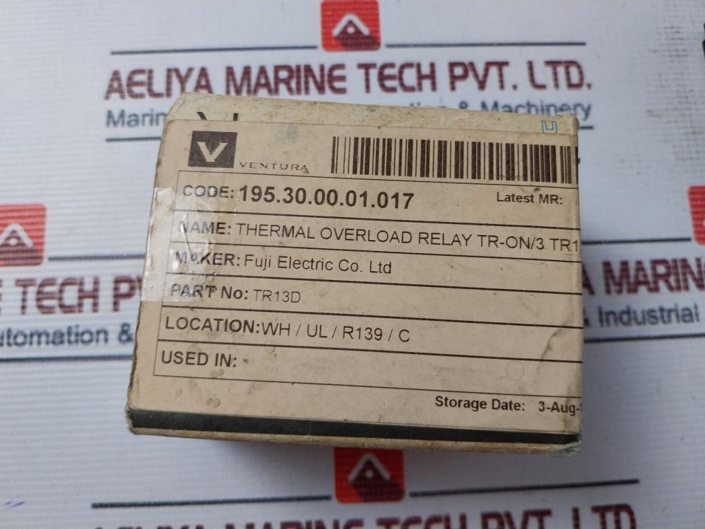 Fuji Electric Tr-0N/3 Thermal Overload Relay Tr13D