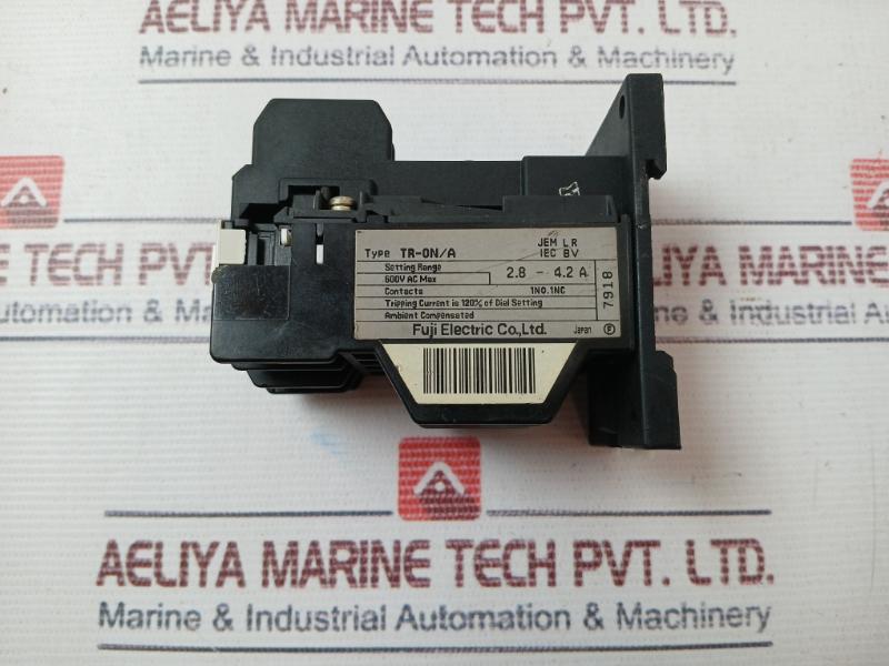 Fuji Electric Tr-0N/A Thermal Overload Relay 2.8-4.2A 600Vac