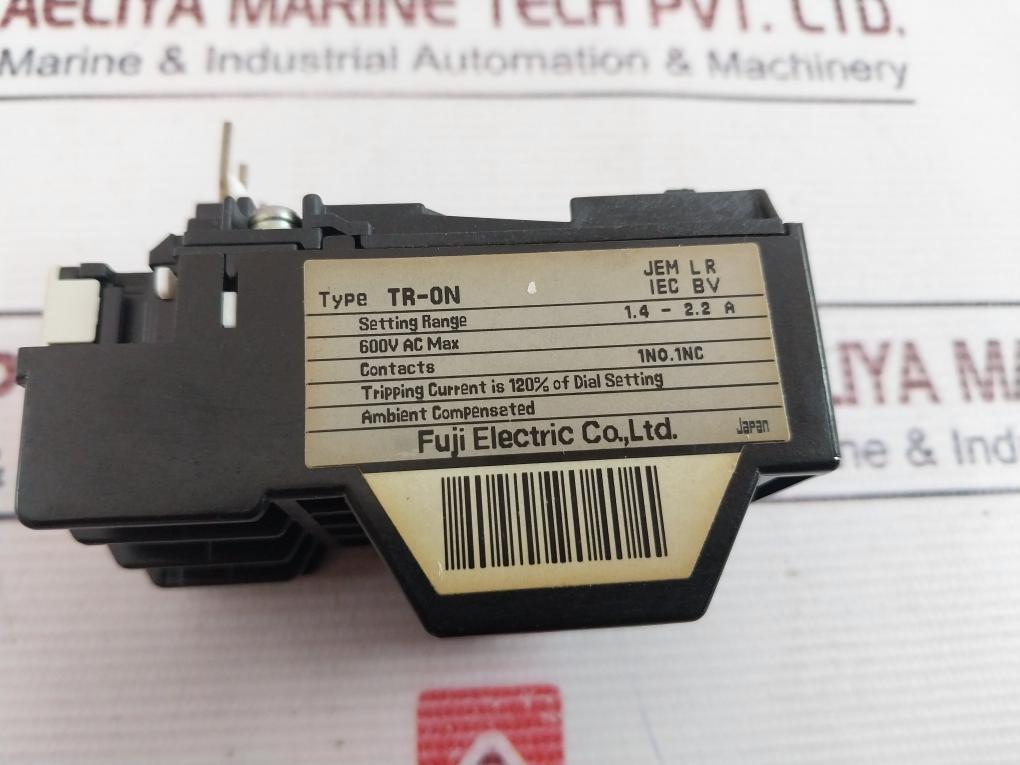 Fuji Electric Tr-0n Overload Relay 1.4 – 2.2 A