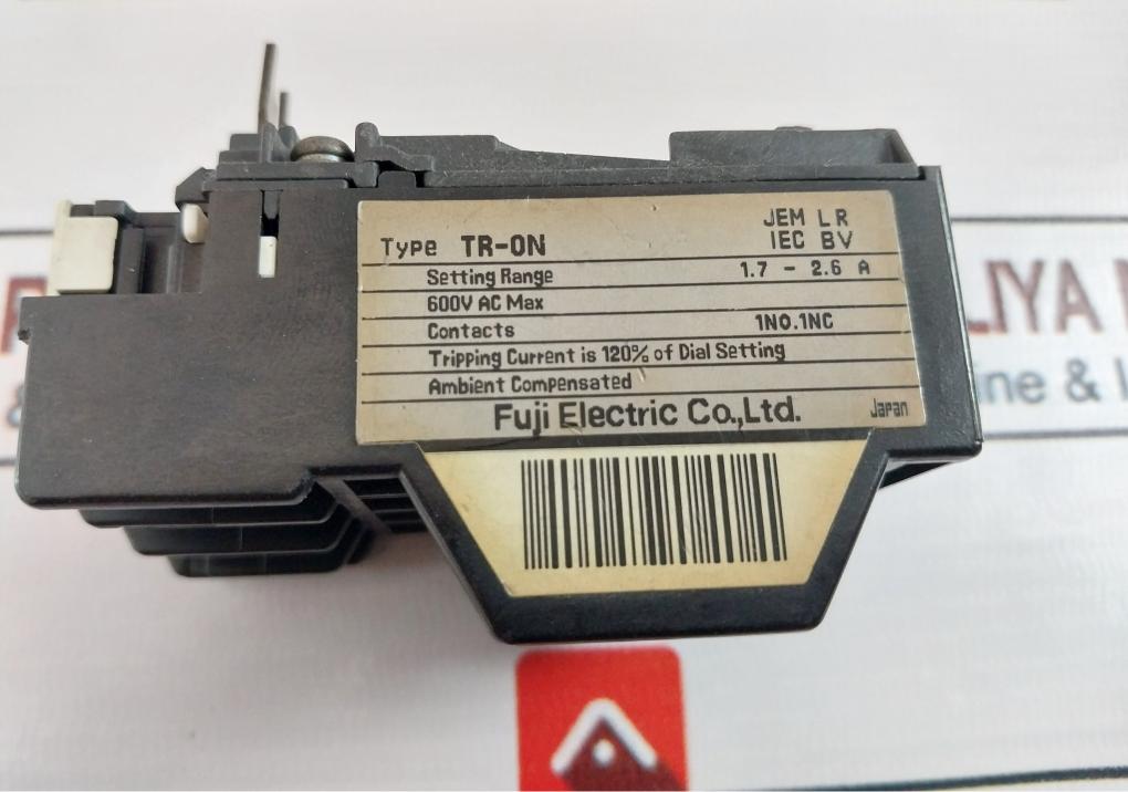 Fuji Electric Tr-0N Thermal Overload Relay 1.7-2.6A