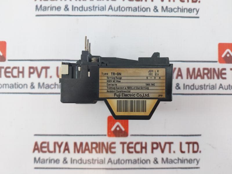 Fuji Electric Tr-0N Thermal Overload Relay Range 5-8A 600Vac Max