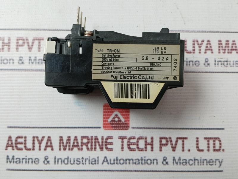 Fuji Electric Tr-0N Thermal Overload Relays 600Vac Max 7402