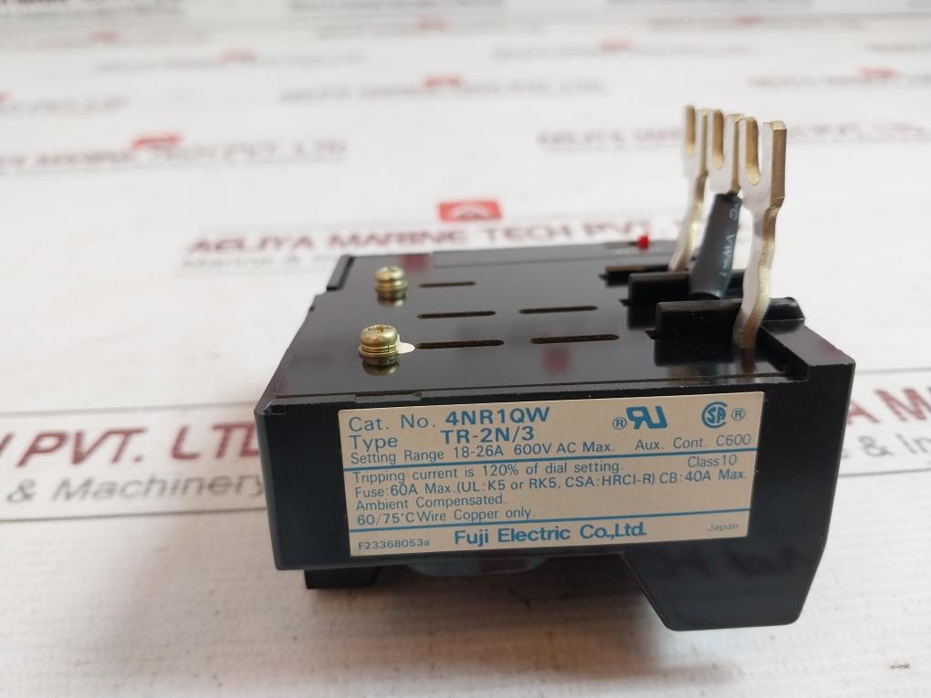 Fuji Electric Tr-2N/3 Thermal Overload Relay F23368053A