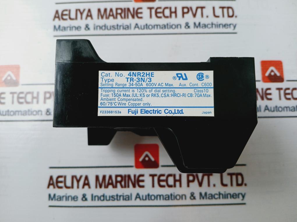 Fuji Electric Tr-3N/3 Thermal Overload Relay 4Nr2He