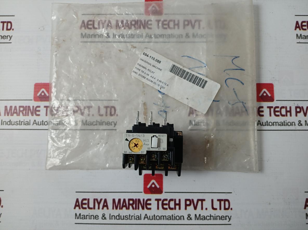 Fuji Electric Tr-5-1N/3 Thermal Overload Relay Class 10 60/75˚C